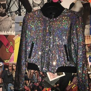 A holographic bomber jacket